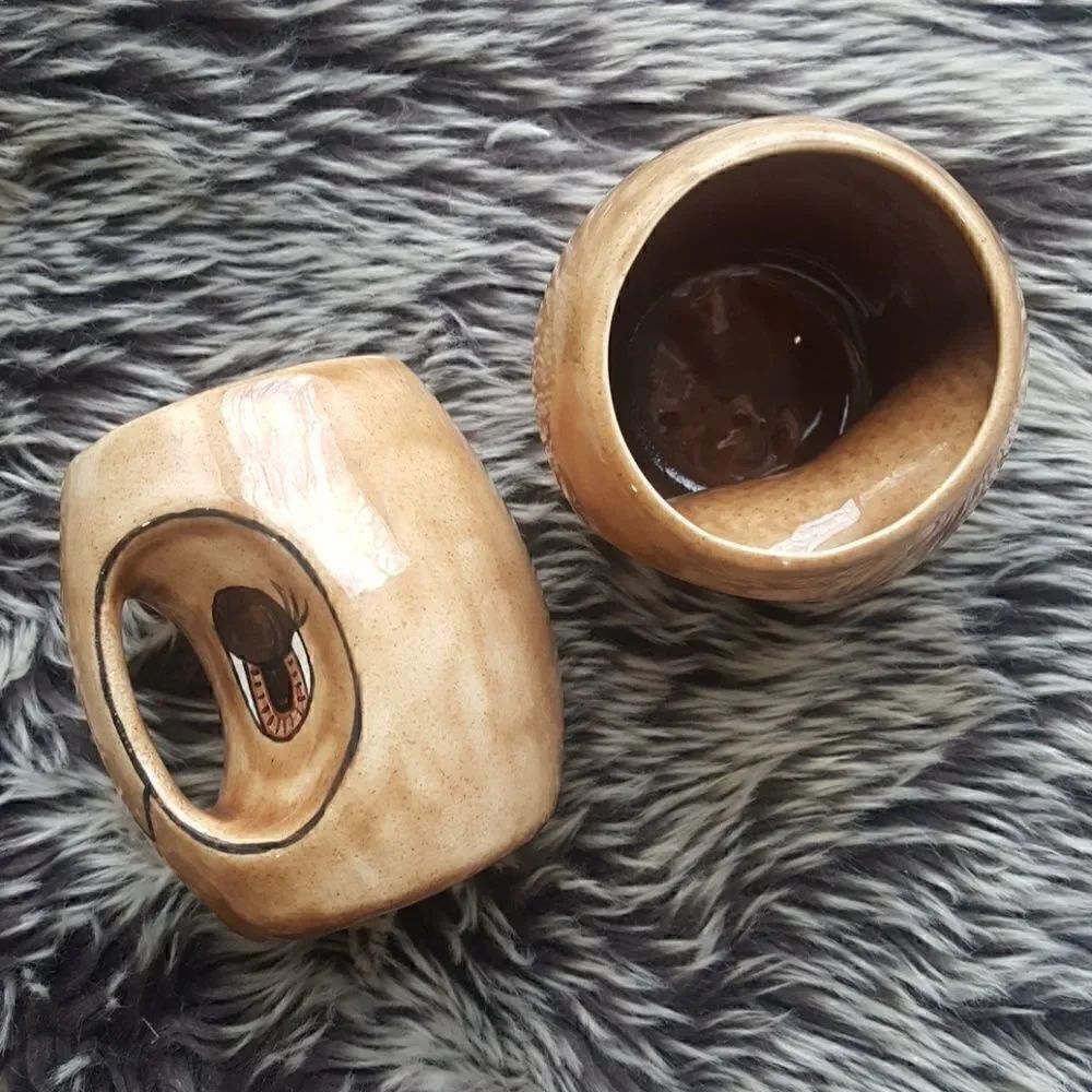 Hand-painted Ceramic Owl Mugs   - Picture 3 of 6